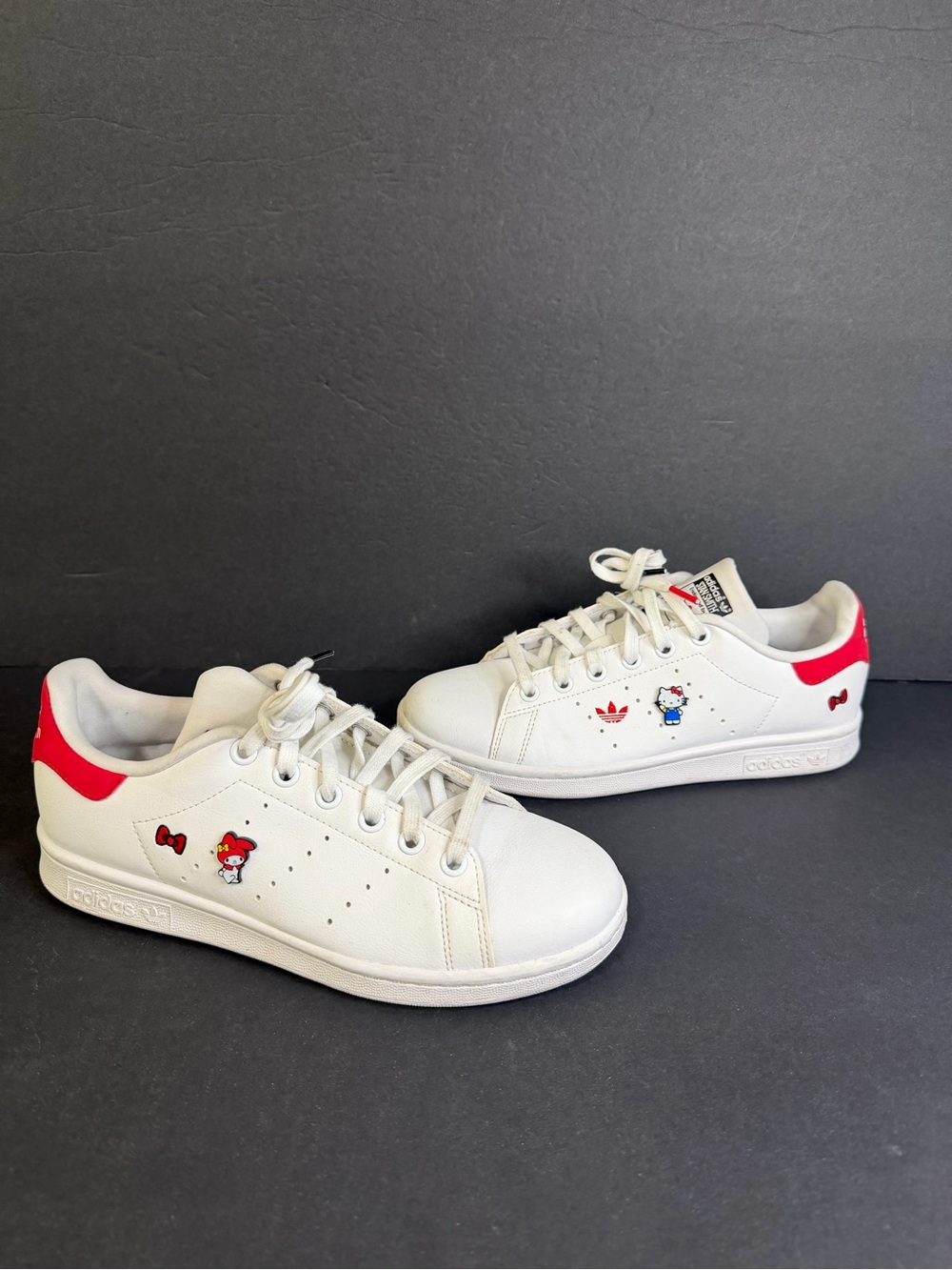 adidas Originals × HELLO KITTY AND FRIENDS STAN SMITH HQ1901 White Shoes Size 5